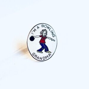 “I’m A Bowling Grandma” Bowling Enamel Pin